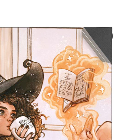 Cozy Autumn Library Witch with Cat and Coffee by Ivy Dolamore XBox Series X Digital Edition Console Skin